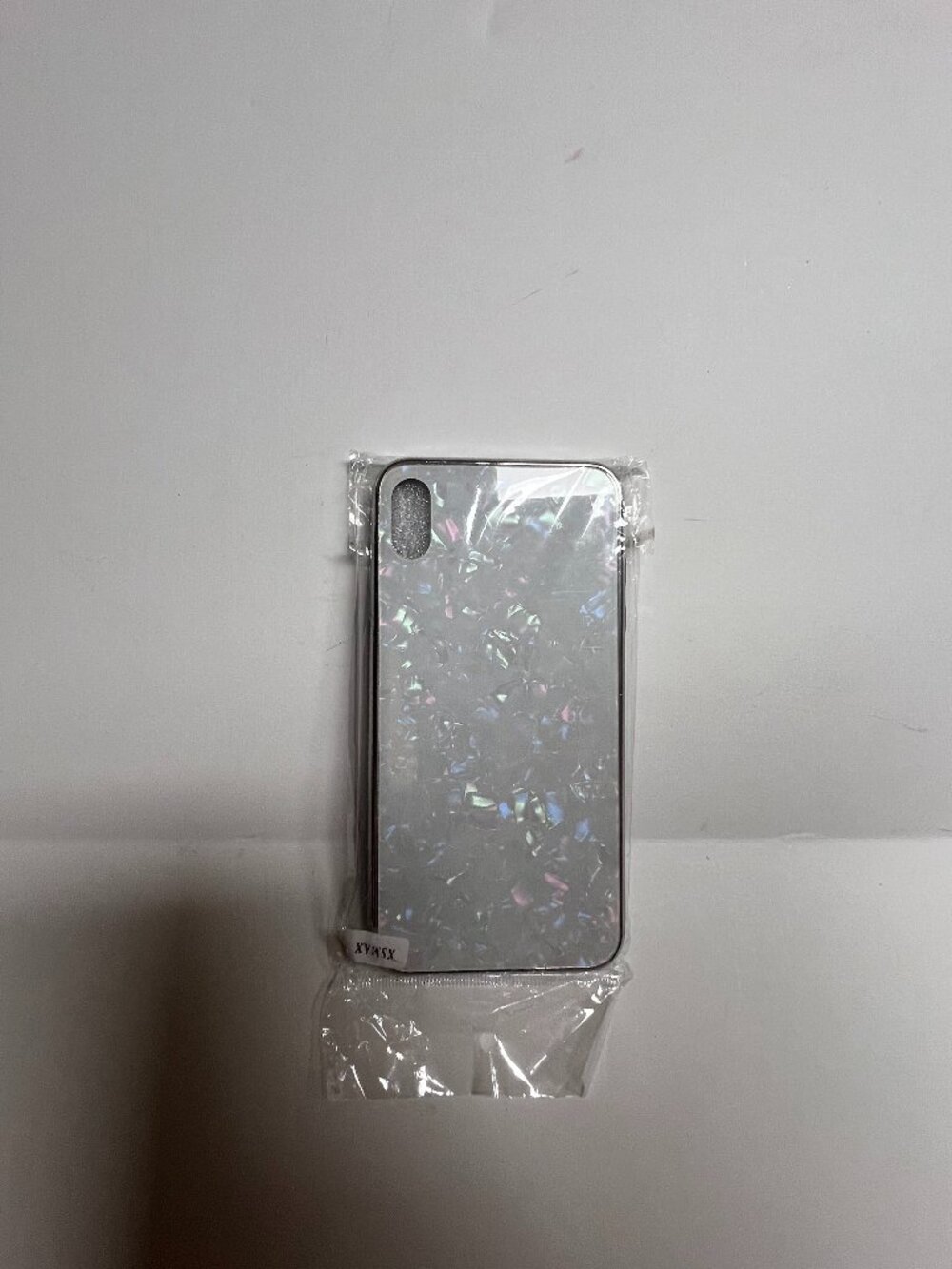 iPhone XS Max Case White Pearl Holographic Iridescent Protective Cover